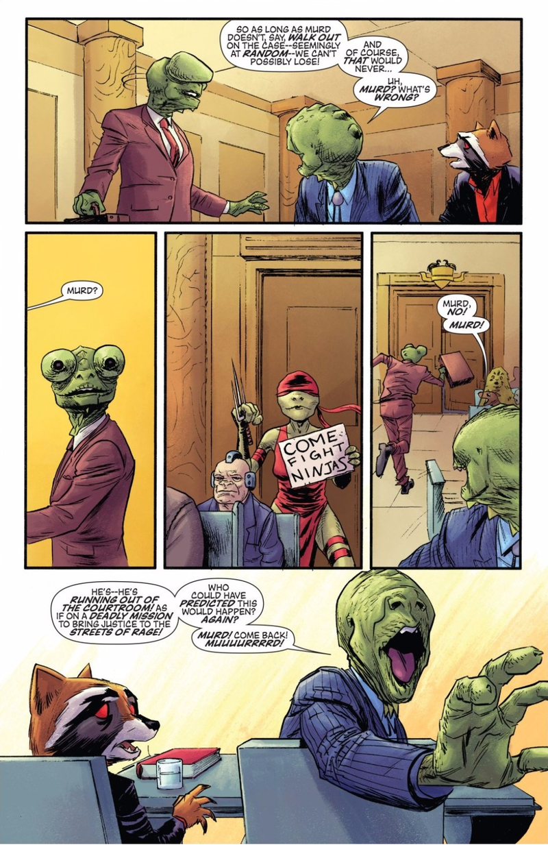 Illustration for article titled Rocket Makes the Best Comic Book Joke Ever